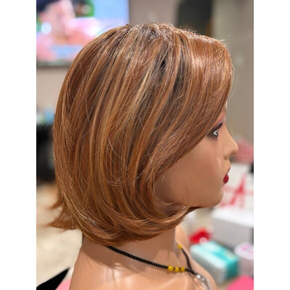 Belle tress “Veneta” Lux Wig ok color Pumpkin pie spice fully handtied cap New main image 9